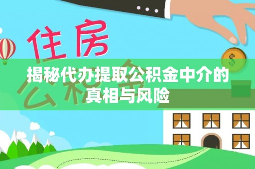 星子揭秘代办提取公积金中介的真相与风险
