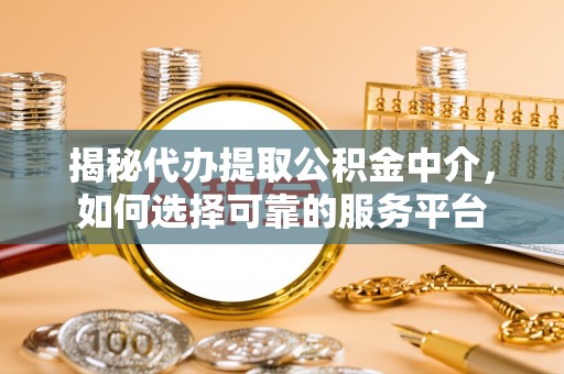 星子揭秘代办提取公积金中介，如何选择可靠的服务平台