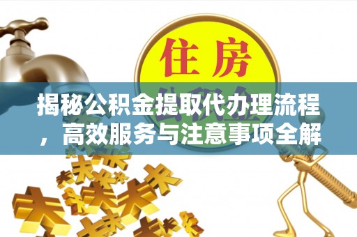 星子揭秘公积金提取代办理流程，高效服务与注意事项全解析