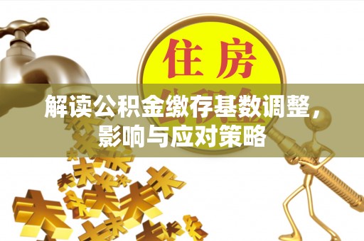星子解读公积金缴存基数调整，影响与应对策略